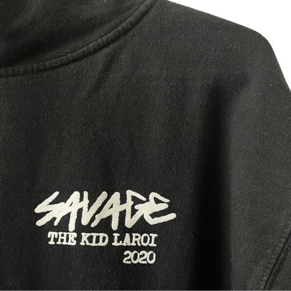 The Kid Laroi Savage Tour Hoodie 2020 Black Been Thru So Much Merch Size Large - Picture 2 of 8